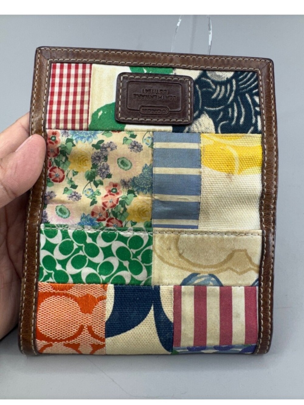 Coach Patchwork Multicolor Key Wallet - Picture 3 of 8